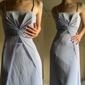 michaelangelo light blue flowy dress